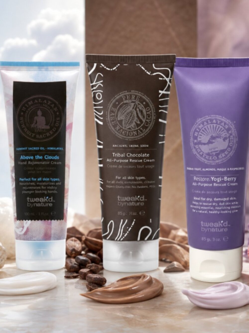 MSRP $92 | Tweak’d by Nature Rescue Cream Trio – 3 x 3 oz – NEW